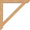 Ekena Millwork Traditional Slat Smooth Bracket w/ Offset Brace, Western Red Cedar, 5 1/2"W x 38"D x 38"H BKT0604X38X38TRA06SWR - alternate 4